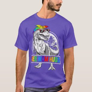 Camiseta Free Mãe Hugs Mamasaurus Dinossaur T Rex Ally Rain