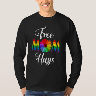 Camiseta Free Mãe Hugs Pride Lgbt