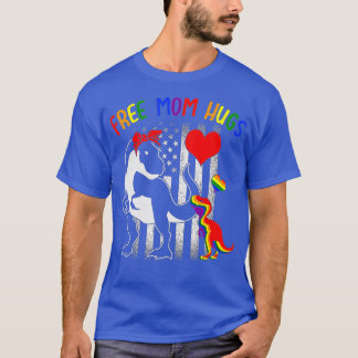 Camiseta Free Mamasaurus Dino Rainbow T Rex Ally L