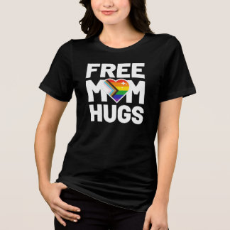 Camiseta Free Mom Hugs, Camisa Arco-íris Orgulho G