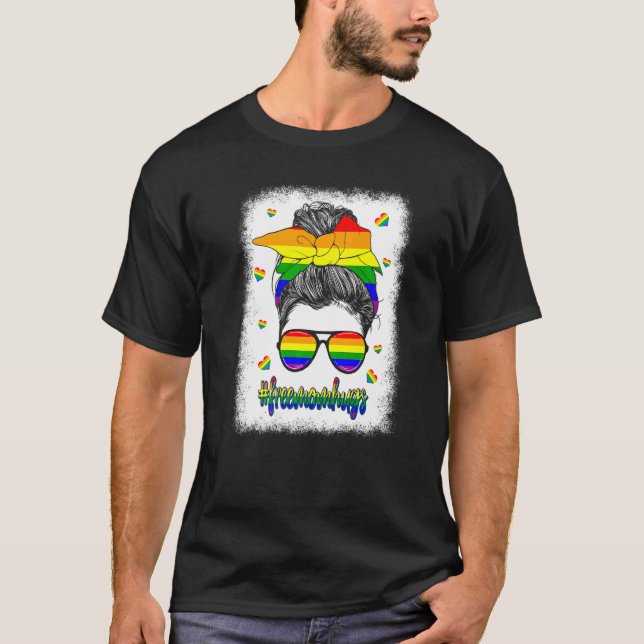 Camiseta Free Mom Hugs Lgbt Pride (Frente)