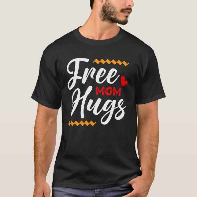 Camiseta Free Mom Hugs LGBT Transgender Bisexual Pride Mont (Frente)