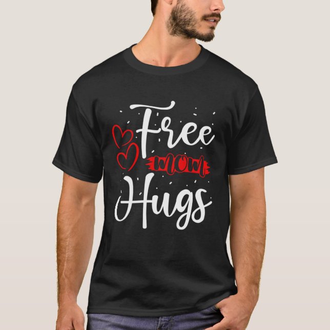 Camiseta Free Mom Hugs LGBT Transgender Bisexual Pride Mont (Frente)