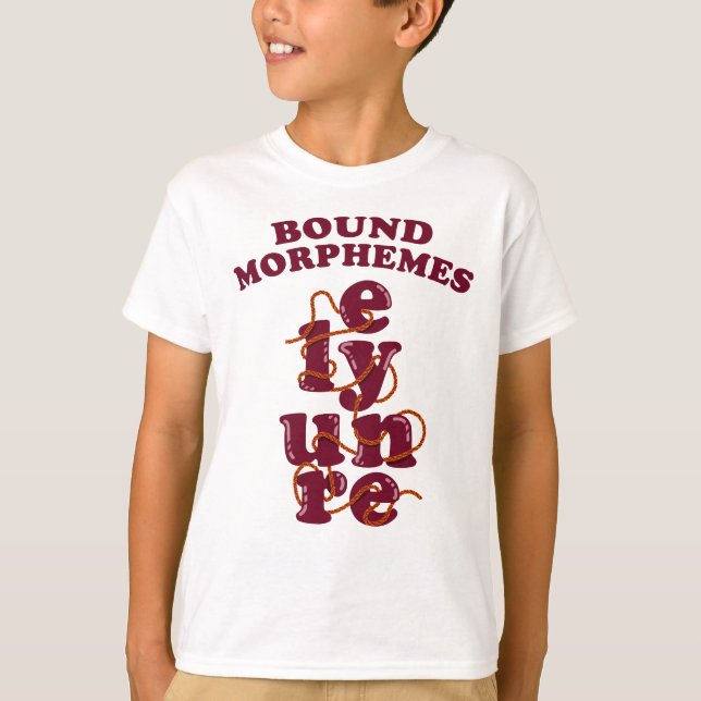 Camiseta Free Morphemics Phonics Learning English (Frente)