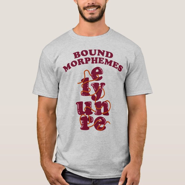 Camiseta Free Morphemics Phonics Learning English (Frente)