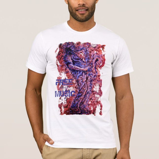 CAMISETA FREE MUSIC (Frente)