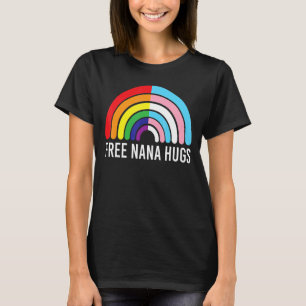 Camiseta Free Nana Hugs Rainbow Transgender Flag Lgbtq Gay