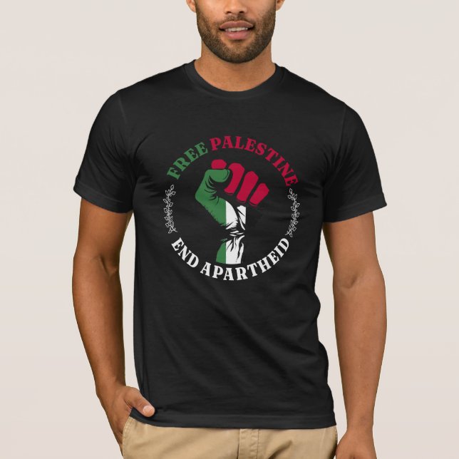 Camiseta Free Palestine End Apartheid III (Frente)
