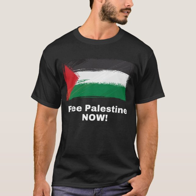 Camiseta Free Palestine NOW! (Frente)