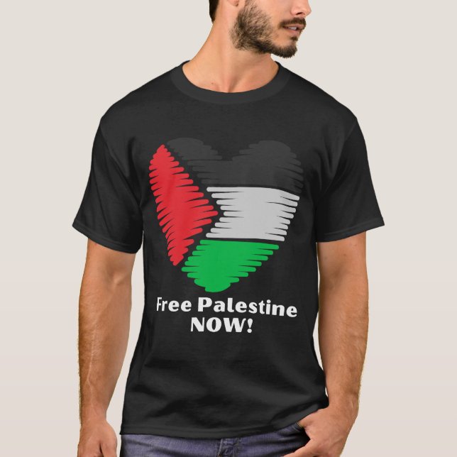 Camiseta Free Palestine NOW! (Frente)