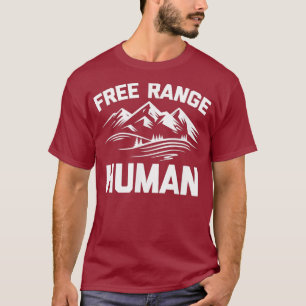Camiseta Free Range Human Shirt tem graça de dizer sarcasm