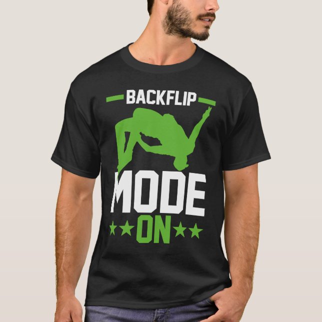 Camiseta Free Running Traceur Parkour Jumper Backflip Mode  (Frente)