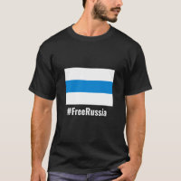 Free Russia - Inglês - White Blue Flag