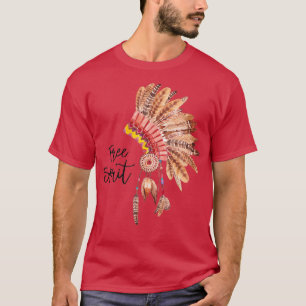 Camiseta Free Spirit Native Feather Headdress