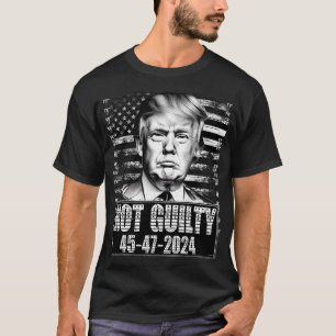 Camiseta Free Trump 2024 Não Culpado Pro Republicano