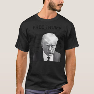 Camiseta Free Trump Mugshot Trump 2024 Shirt