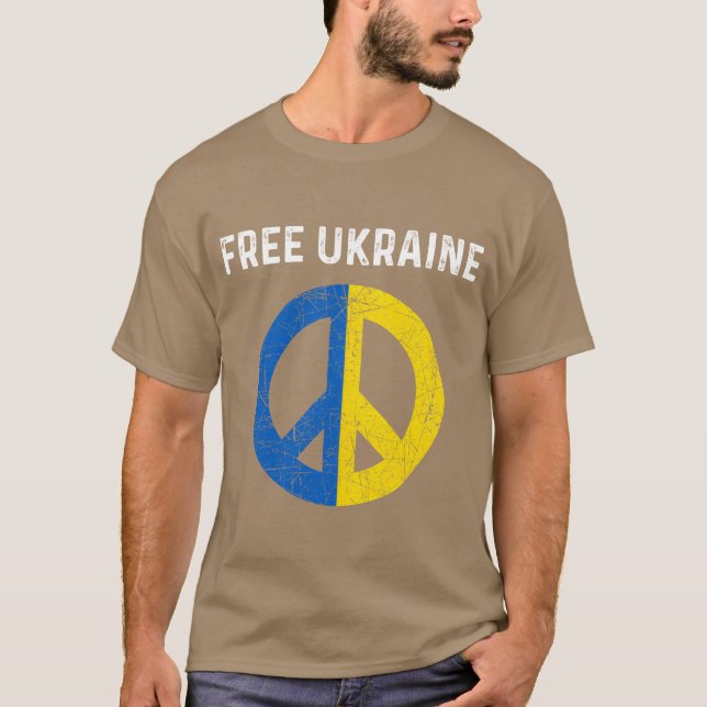 Camiseta Free Ukraine I Stand With Ukraine Support Ukraine  (Frente)