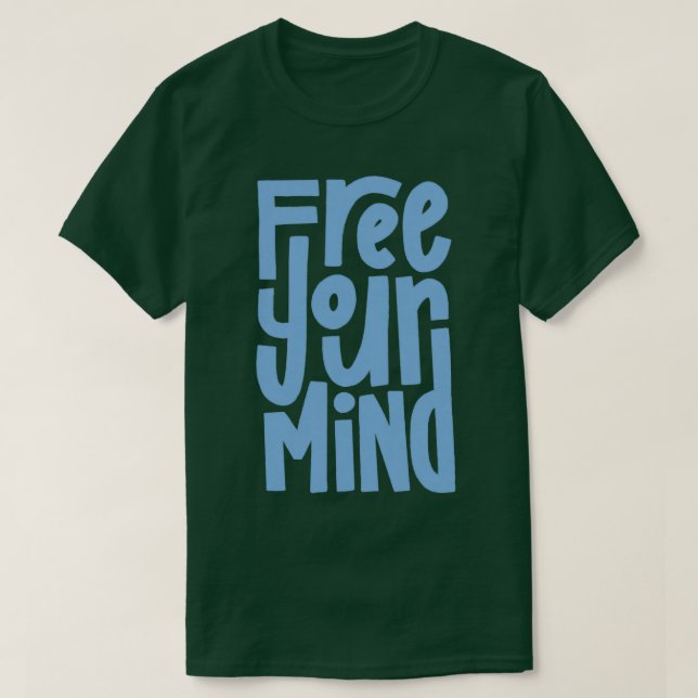 Camiseta Free Your Mind Blue (Frente do Design)