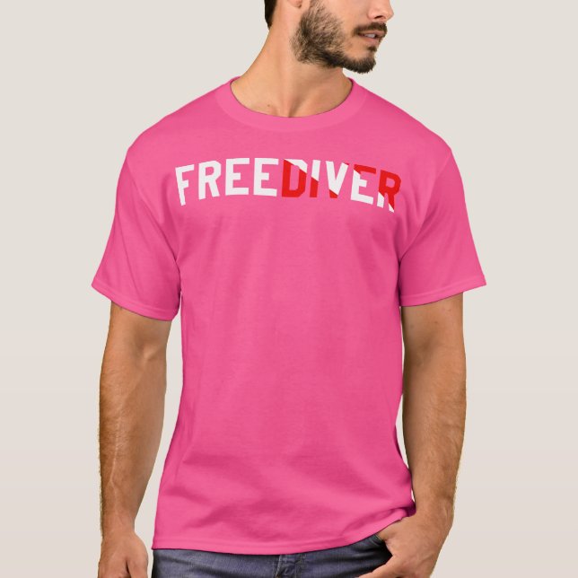 Camiseta Freediver Dive Flag Freediving (Frente)