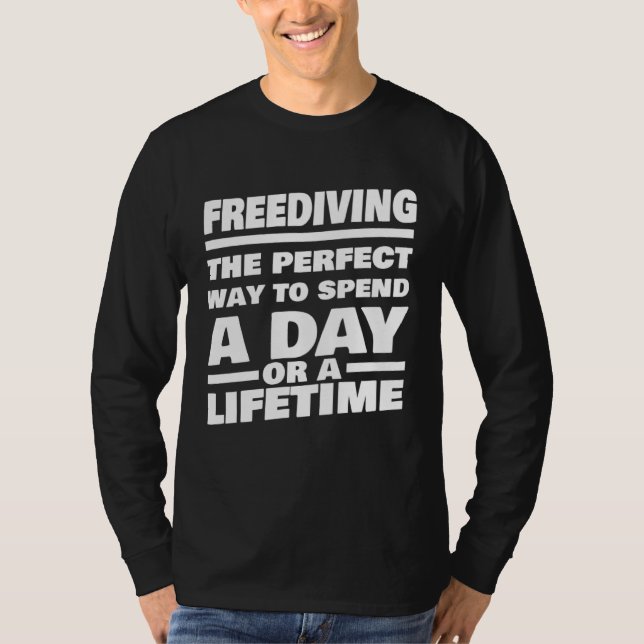 Camiseta Freediving Lifetime Saying  Freediver (Frente)