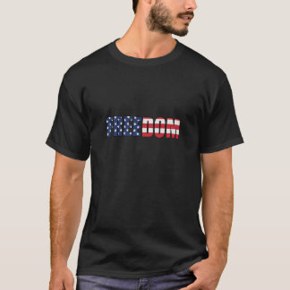 Camiseta Freedom American Flag Bold Patriotic Design