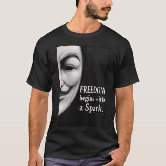 Camiseta Freedom Begins With a Spark