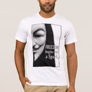 Camiseta Freedom Begins With a Spark