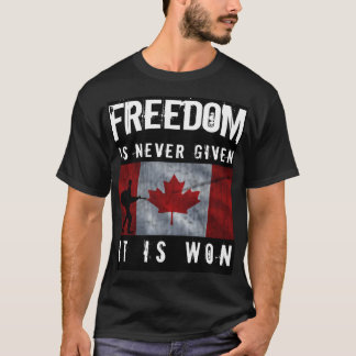 Camiseta Freedom Canadian T-Shirt design.
