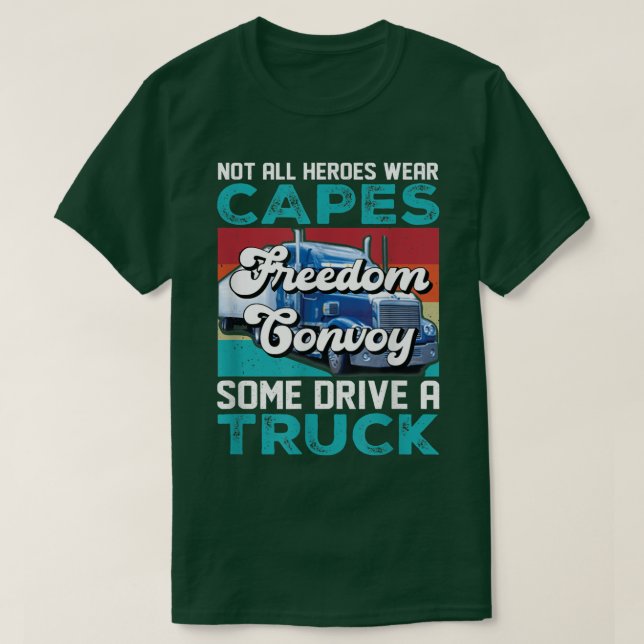 Camiseta Freedom Convoy 2022 Canada Truck Trudeau Ottawa Pr (Frente do Design)