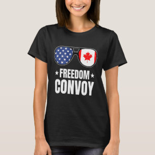 Camiseta Freedom Convoy 2022 Glass USA American Canada Fl