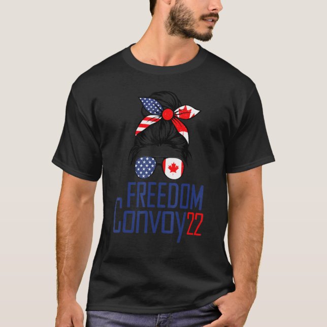 Camiseta Freedom Convoy 2022 Support I Support Canadian T (Frente)