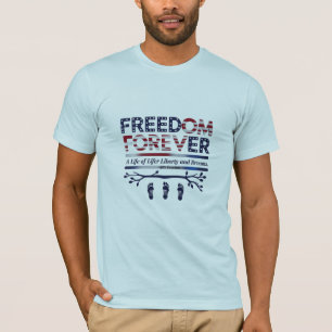 Camiseta Freedom Forever - Bold Patriotic T Shirt for Dream