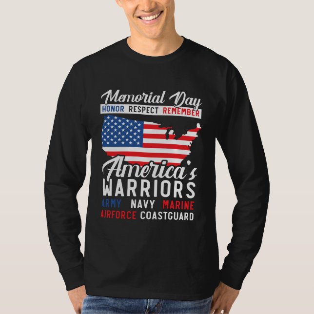 Camiseta Freedom Patriotic Veteran USA Flag American Memori (Frente)