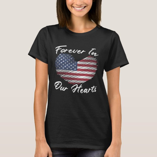 Camiseta Freedom Patriotic Veteran USA Flag American Memori (Frente)