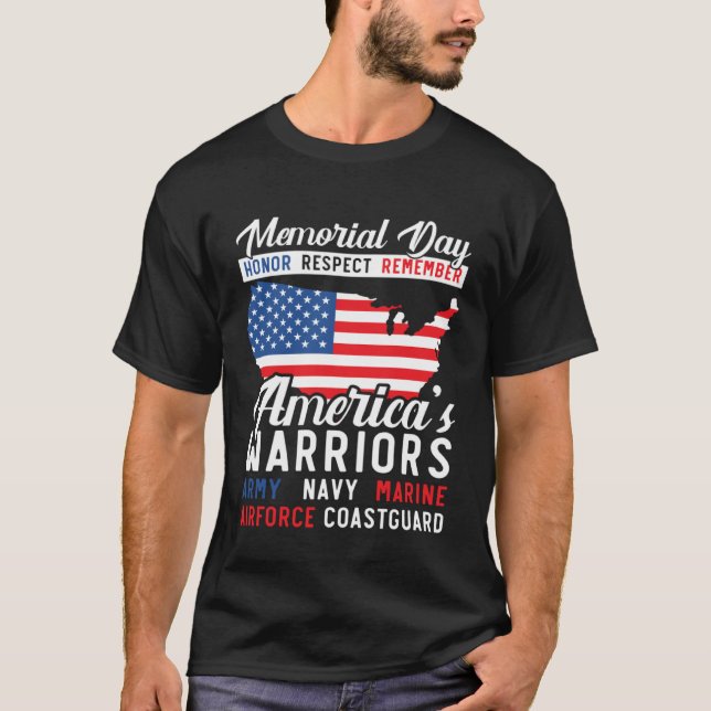 Camiseta Freedom Patriotic Veteran USA Flag American Memori (Frente)