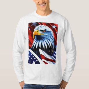 Camiseta "Freedom Soars: American Eagle Flag Tee"