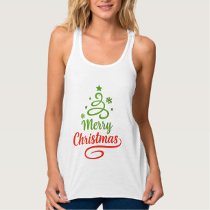 Camiseta Freefit Merry Christmas Tank Bella+Canv