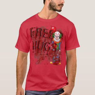 Camiseta FreeHugs Clowe Freguiçoso Figurino de Halloween As