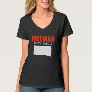 Camiseta Freeman Dakota do Sul EUA Estado América Viagem Su