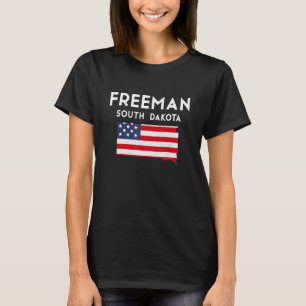 Camiseta Freeman South Dakota dos EUA State America Viagem