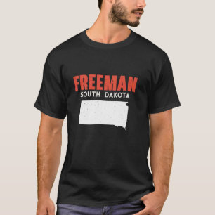 Camiseta Freeman South Dakota dos EUA State America Viagem