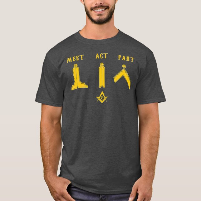 Camiseta Freemason Mee Part Mason Masonic Day (Frente)