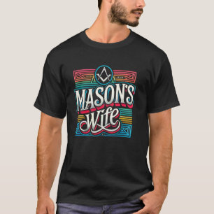 Camiseta Freemason Wife Masonic Fraternal Freemasonry Squar
