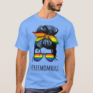 Camiseta Freemomhugs Hashtag Free Mamãe Abraça Cabelo Sem C