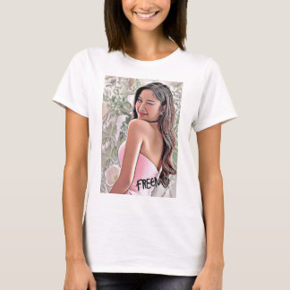 Camiseta Freen Sarocha piscar os olhos