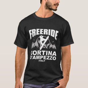 Camiseta Freeride Snowboard Cortina D'Ampezzo Itália