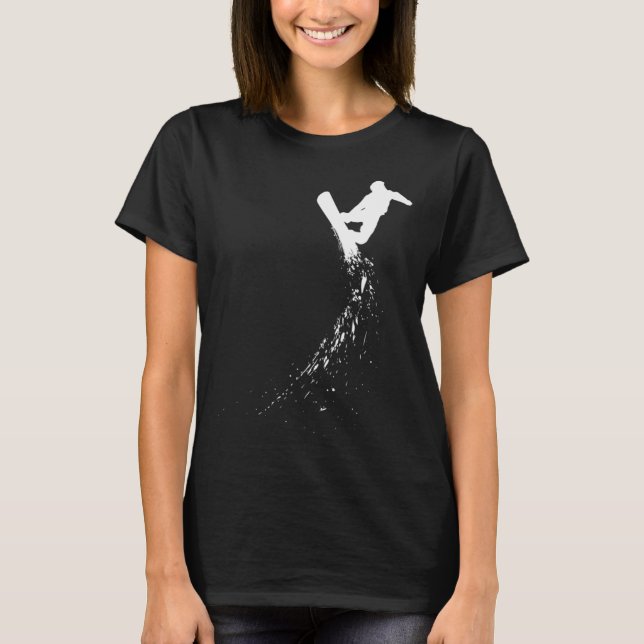 Camiseta Freestyle Snowboarding  Snowboarder Snowboard Wint (Frente)