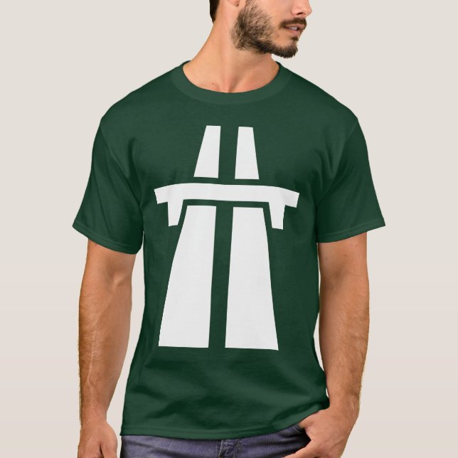 Camiseta Freeway, Autoway, Autobahn - Branco (Frente)