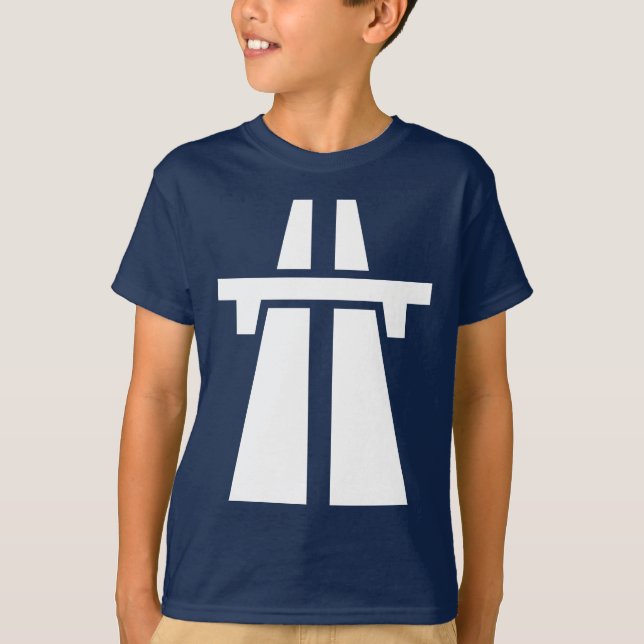 Camiseta Freeway, Autoway, Autobahn - Branco (Frente)