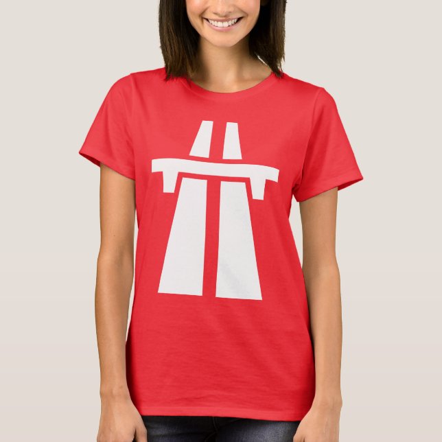 Camiseta Freeway, Autoway, Autobahn - Branco (Frente)